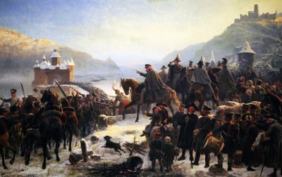 Attraversamento del Reno di Blücher a Kaub da Wilhelm Camphausen